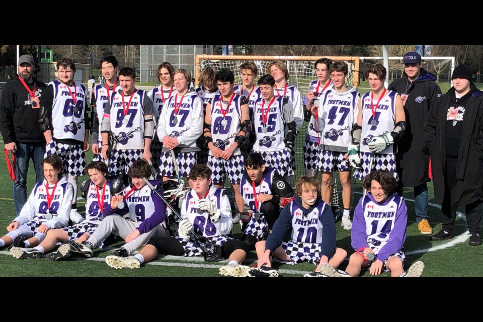 Delta Footmen capped a terrific season with a silver medal finish at BC Lacrosse's U15 Tier 2 Provincial Championships in Richmond on the weekend.