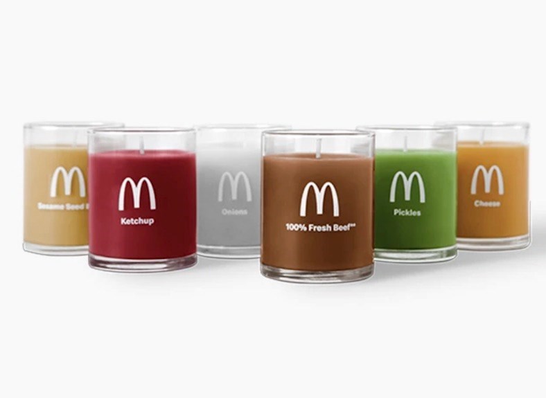 Quarter Pounder scented candles.