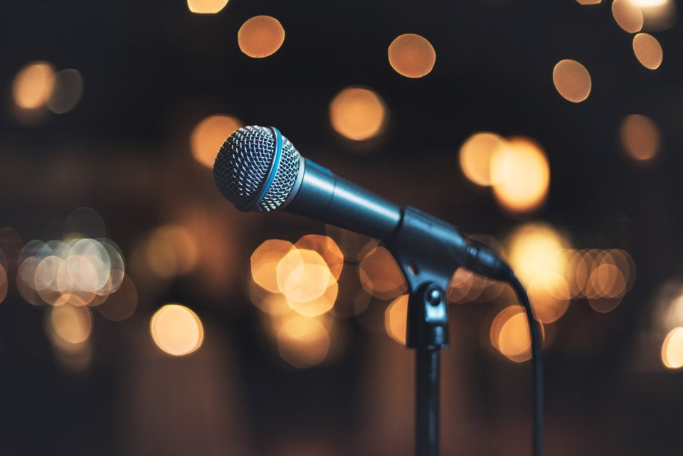 microphone, stock photo, PechaKucha