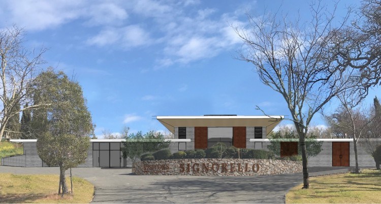 Image: A rendering of part of Signorello Estate's new winery complex