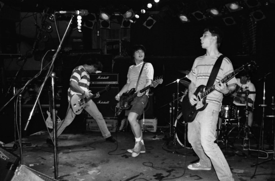 Singer-guitarist Rob Nesbitt (right) left Victoria power-pop band Bum within a year of its 1993 debu