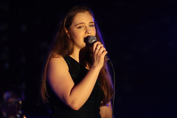 Liette Desnoyers was crowned the winner in the senior category at the seventh annual Delta Idol youth singing competition Saturday night at the Tsawwassen Arts Centre.