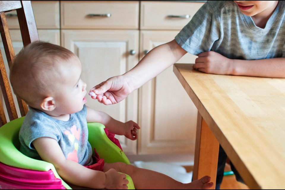 Feeding the baby a variety of flavours and textures as well as foods that easily melt in the mouth help them become more adventurous.