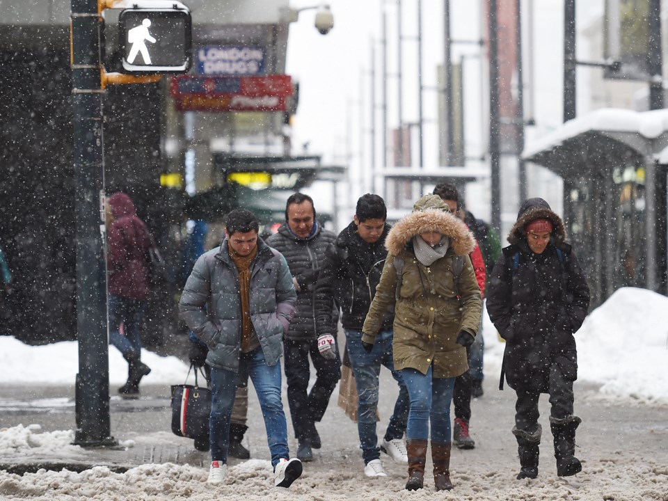 Winter might not be done with Vancouver just yet, with Environment Canada forecasting a chance of fl