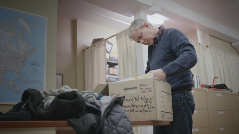 Dennis Oland researches his own defence. Photo courtesy of Seven Knots Media Inc.