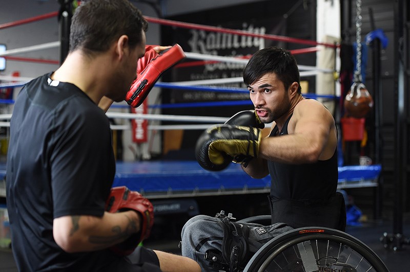 wheelchair boxer Leo Sammarelli