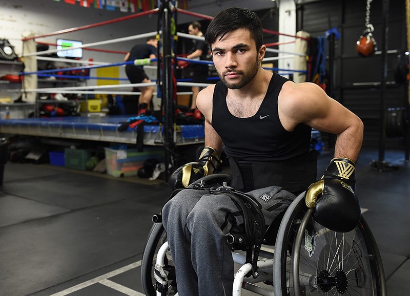 wheelchair boxer Leo Sammarelli