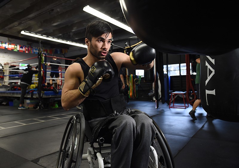wheelchair boxer Leo Sammarelli
