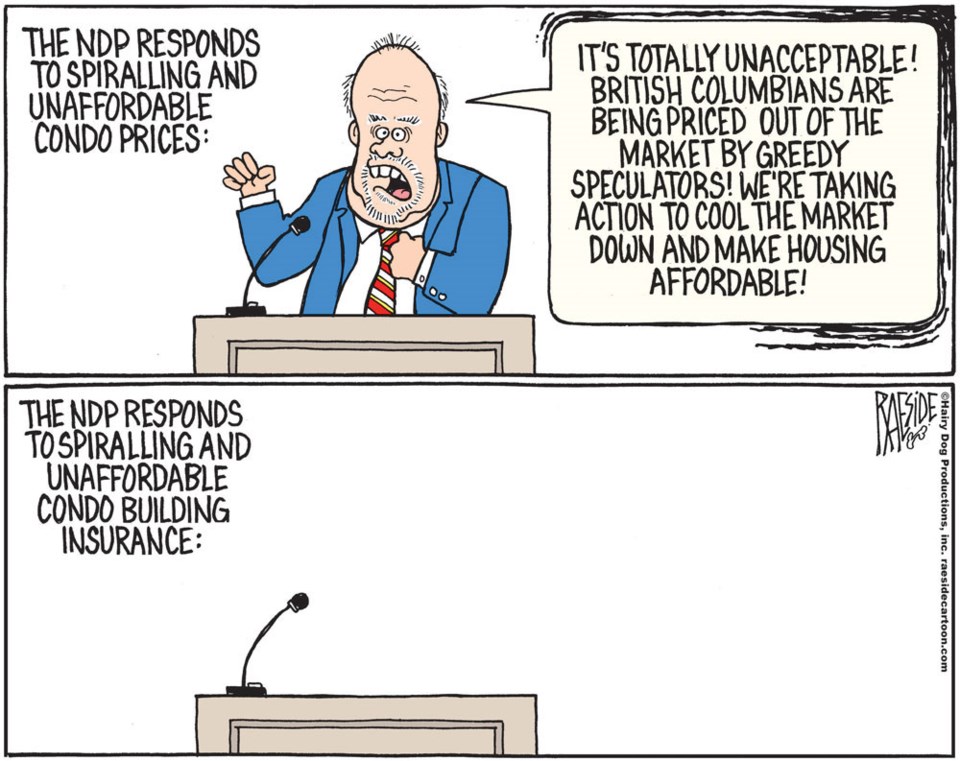 Adrian Raeside cartoon - March 7, 2020 - condo insurance