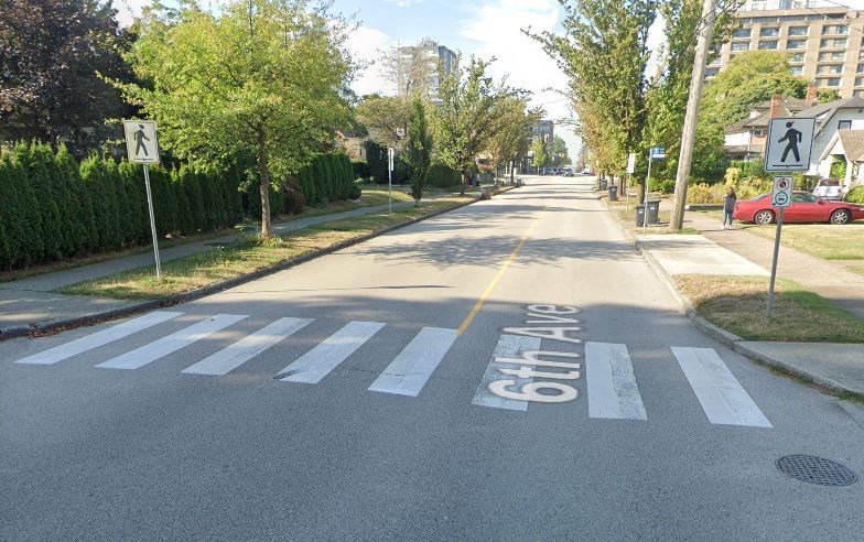 new west intersection crosswalk