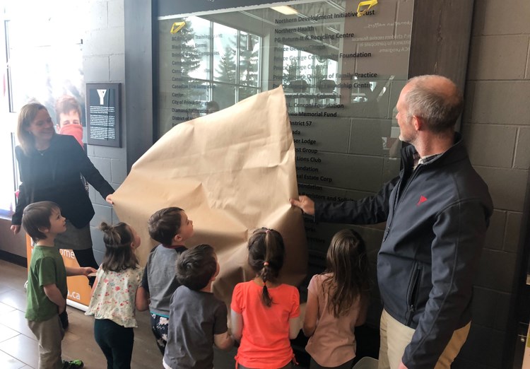 YMCA donor wall