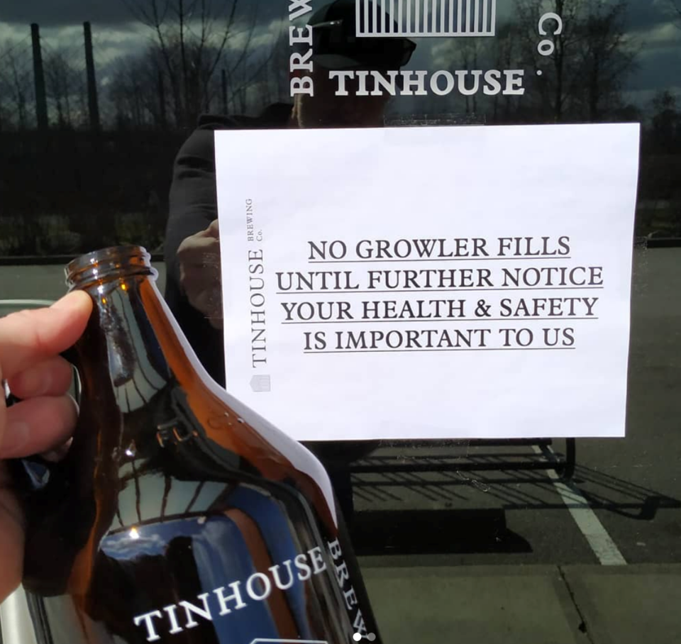Port Coquitlam’s Tinhouse Brewing announced it will no longer be refilling growlers due to concerns