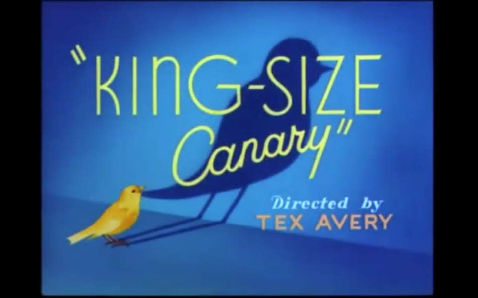 Title page of king-size canary