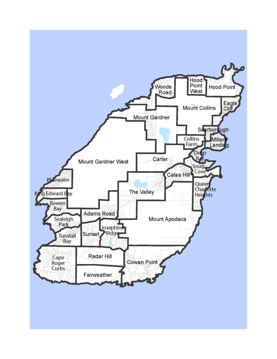 Neighbourhoods of Bowen Island