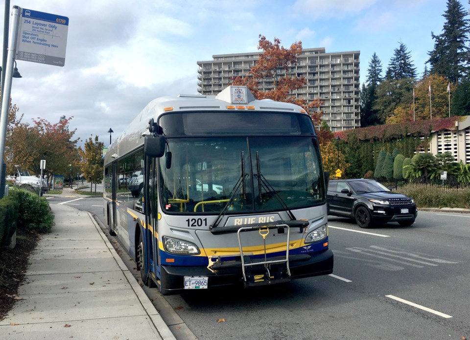 blue bus