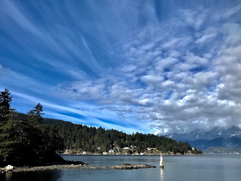 shot of lighthouse with big sky