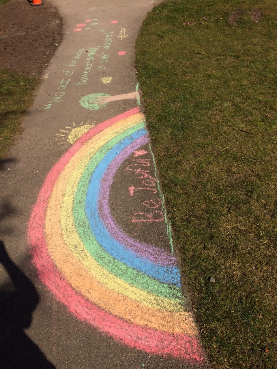 chalk art, Glenbrook Ravine