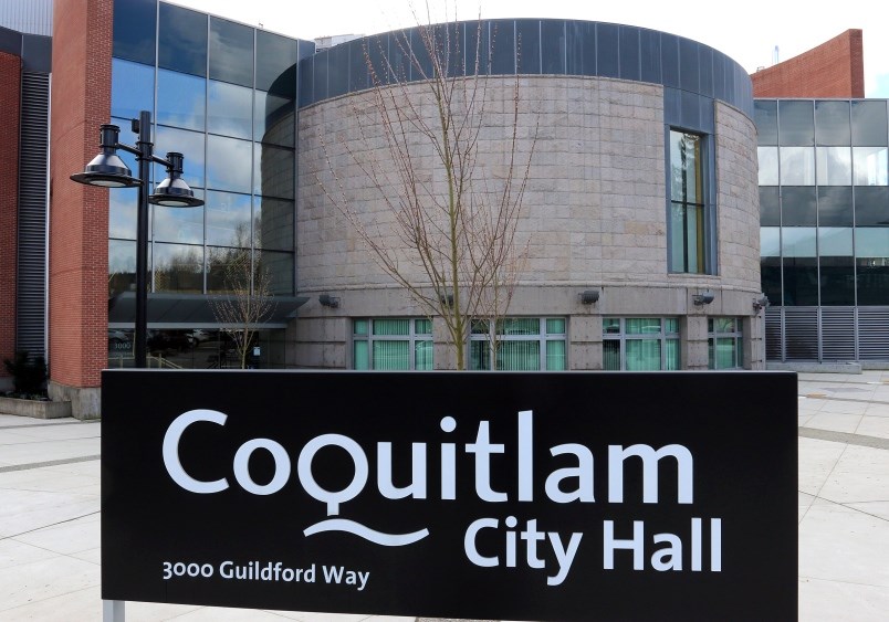 Coquitlam city hall is one of dozens of civic buildings that have shut down in the Tri-Cities due to the COVID-19 pandemic.