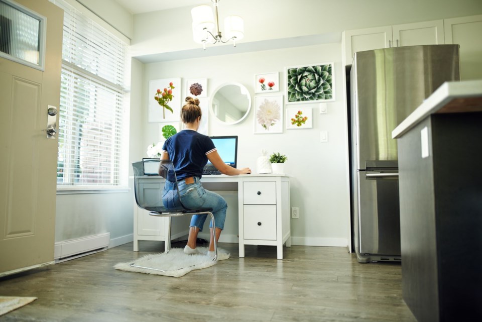 work from home, stock photo