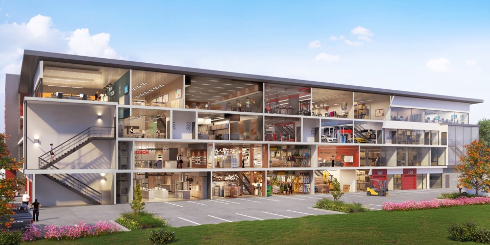 Richmond Industrial multi-storey Alliance Cross Section