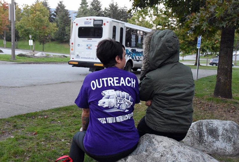 The Access Youth Outreach bus