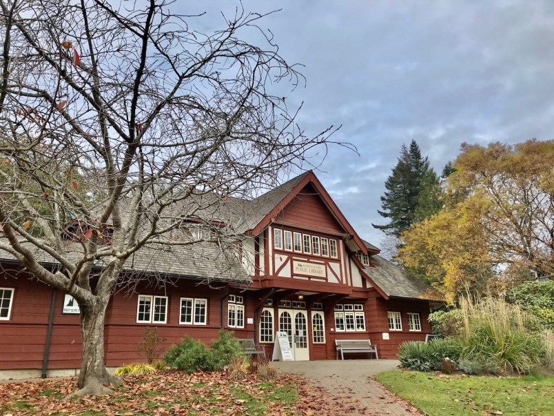 The library in fall