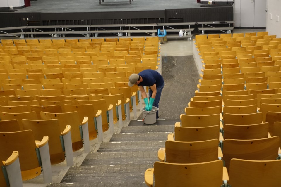 While Vancouver School Board crews always clean during the two-week spring break, a deep clean of district sites that's above and beyond regular cleaning protocols during school breaks, is being performed “in the interests of keeping our staff and students safe.” Photo Vancouver School Board