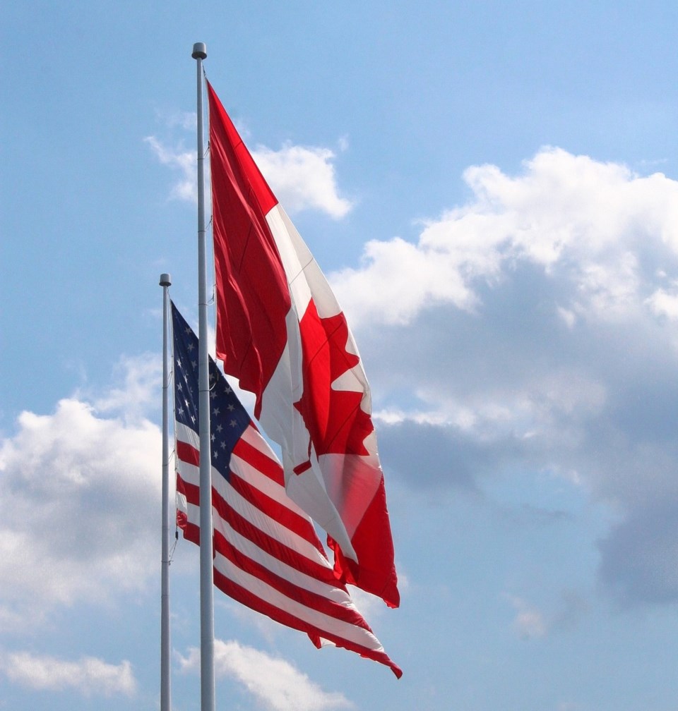 US Canada flags