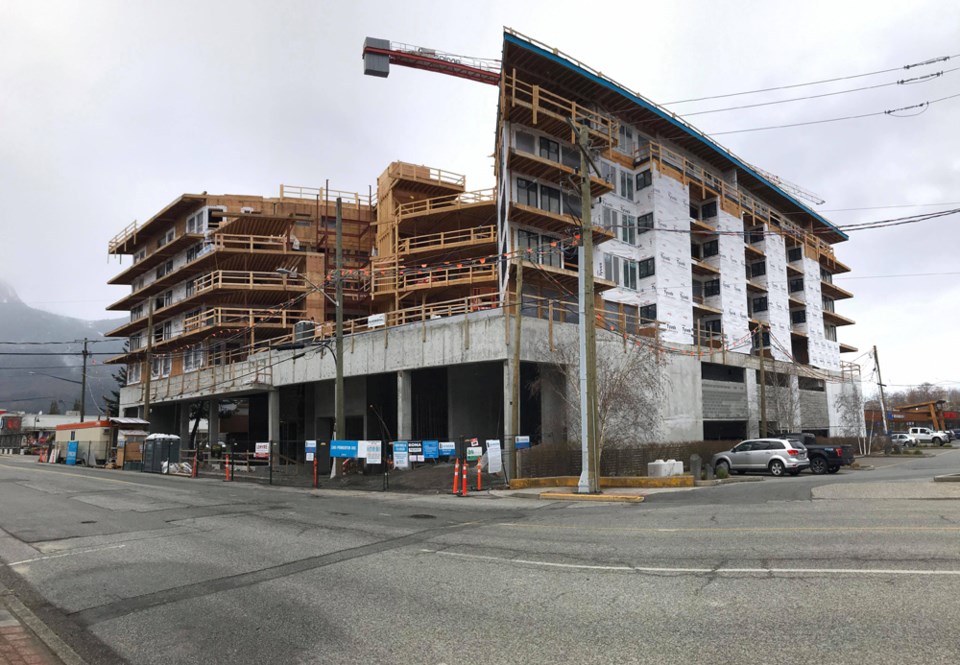 The Vantage project, in downtown Squamish.