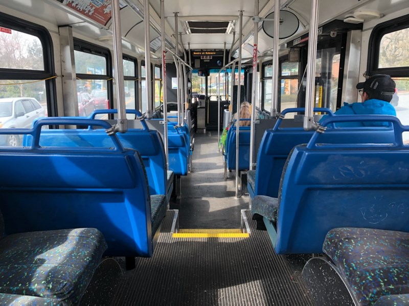 photo B.C. Transit bus interior
