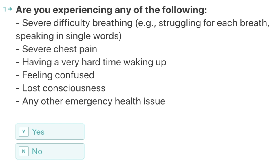 The COVID-19 self-assessment tool asks a series of questions, virtually links you up with doctor