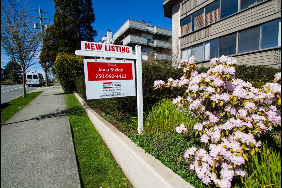 The Victoria Real Estate Board is expecting a slowdown in homes sales as the market feels the effects of the coronavirus crisis.