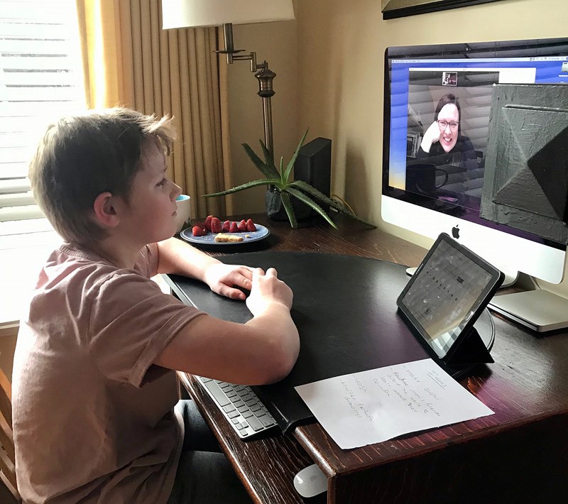 Fraser Warren, in Grade 5 Montessori at Baker Drive elementary in Coquitlam,