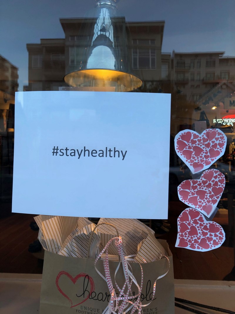 covid stay healthy message