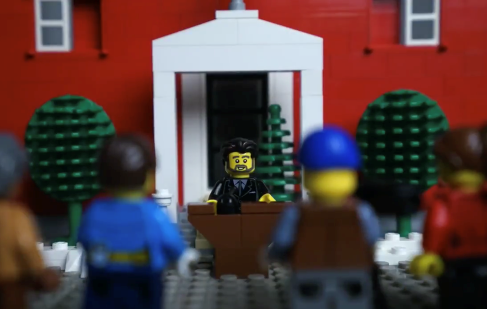 Lego Trudeau addresses Lego media in message to Canada's kids