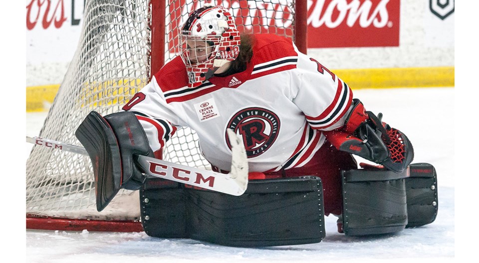 Woodland of Kamloops, UNB Reds' goaltender, honoured for strong seasons - Kamloops This Week