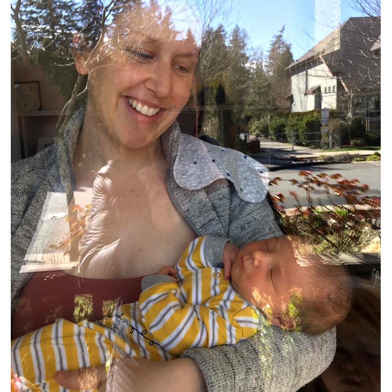 Baby through a window