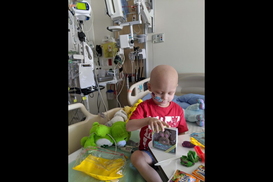 Shane Dagan’s gesture was made all the more worthwhile when he quickly received thankyou emails from young Aiden Struck, one of the patients at B.C. Children’s. Photo submitted