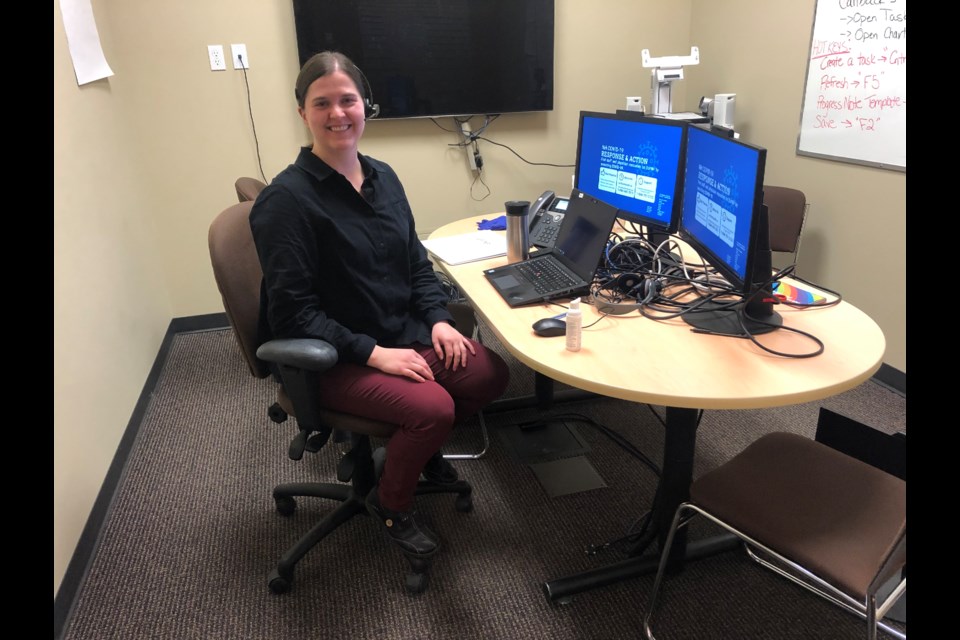 Dr. Shannon Brown has been seeing patients referred to her through Northern Health's COVID-19 online clinic and information line. The Prince George call centre, which connects patient to health-care professionals, has been in operation since March 14.