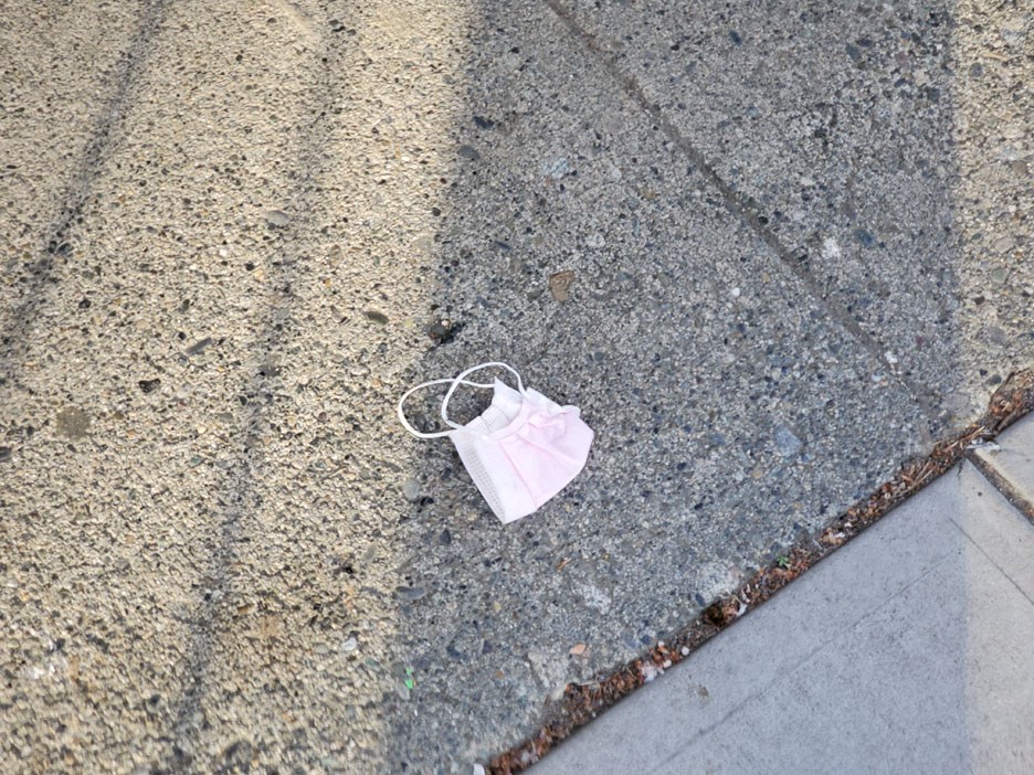 mask litter burnaby