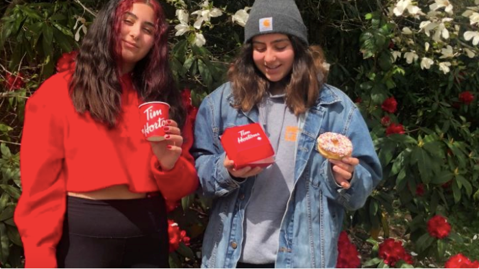 Roxanna and Sonya Ferdowsi are raising funds to buy donuts and coffee