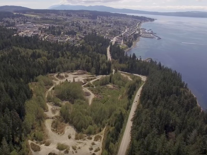 old incinerator site in Powell River