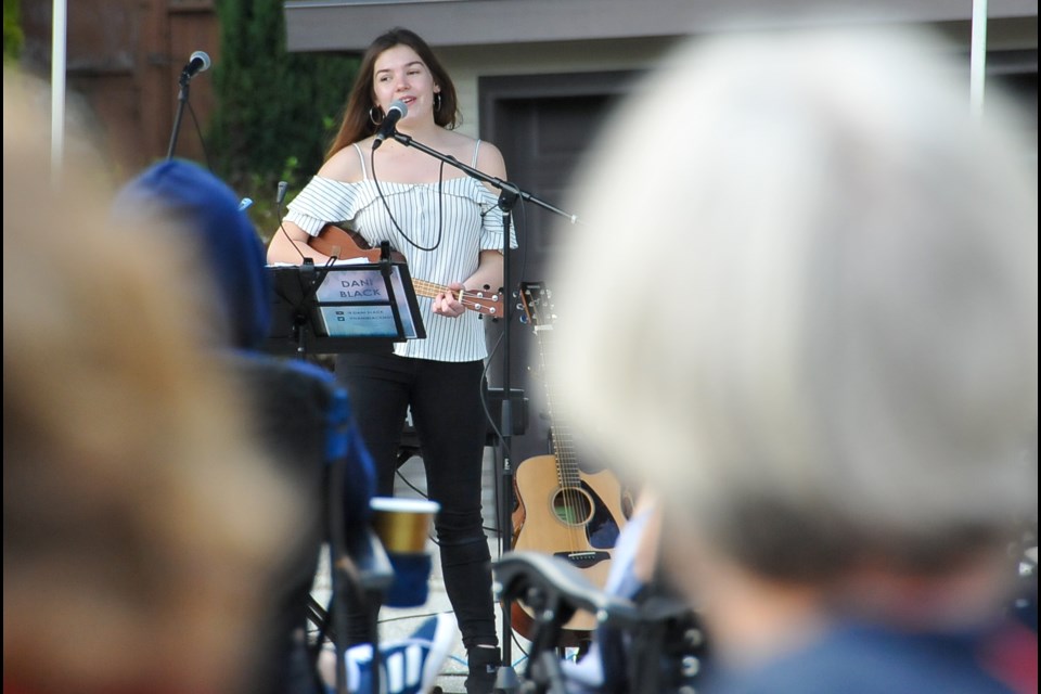 Dani Black, who placed second in the recent Youth Talent Search BC competition, raised over $17,000 that will be divided between the Greater Vancouver food bank and the Tri-Cities' SHARE Family and Community Services food bank