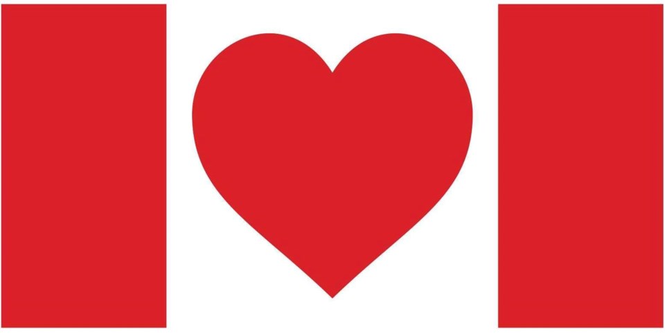 Times Colonist Heart Flag
