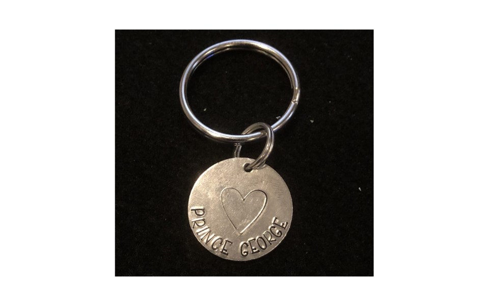 cover heart key chain
