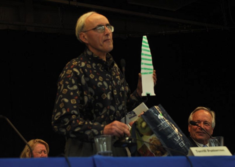 Terrill Patterson and his props.