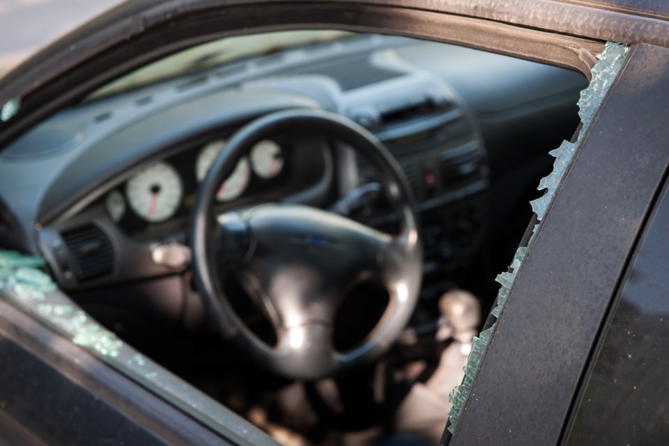 auto, break-in, car theft, stock photo