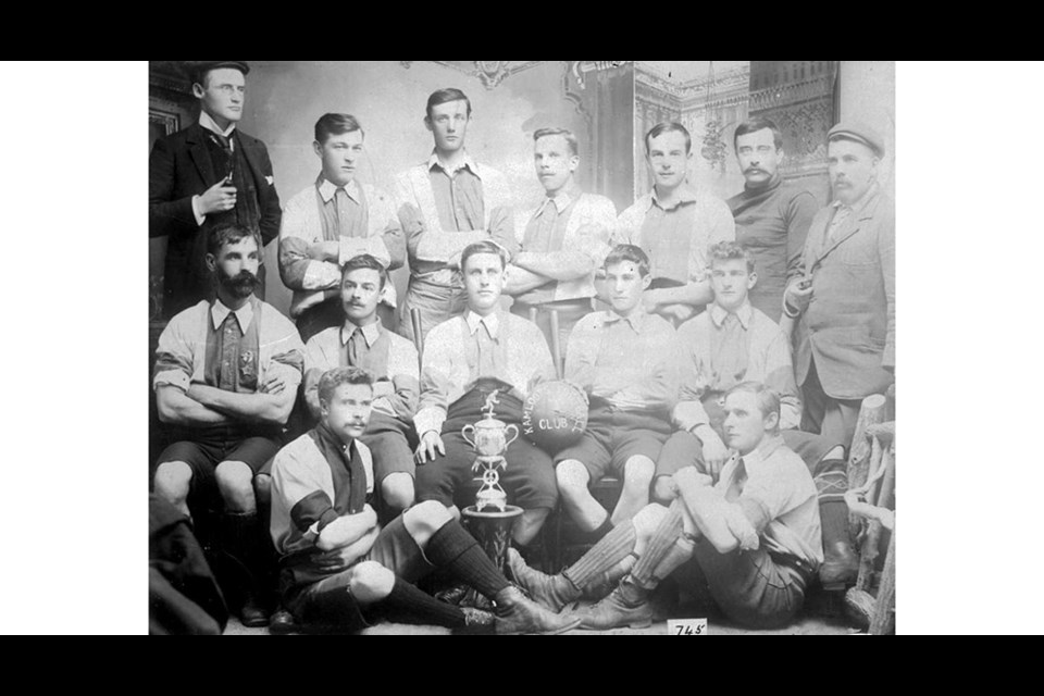The Kamloops Football Club men posed for this photo in 1899, according to BC Soccer archives.