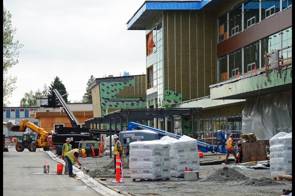 Construction continues on the replacement New Westminster Secondary School. The school district announced today (April 30) that the school will not be ready to open this fall after all, thanks to COVID-19-related work slowdowns and supply chain issues.