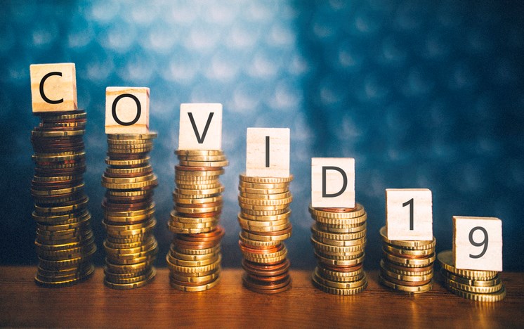 COVID-19, money, stock photo